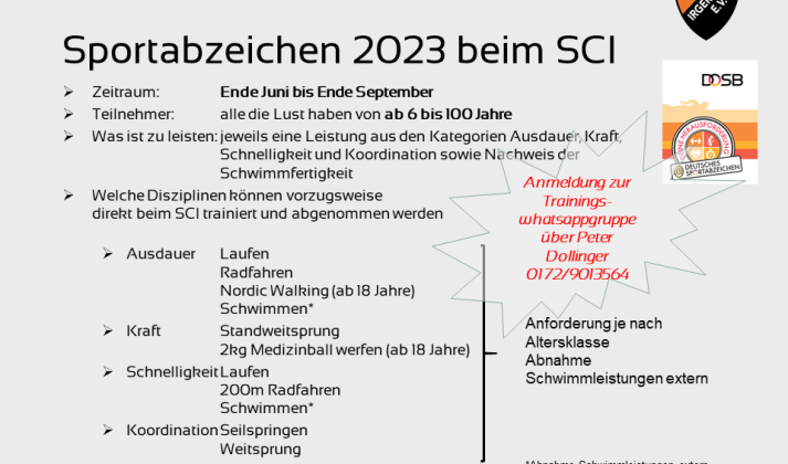 Sportabzeichen 2023 SCI