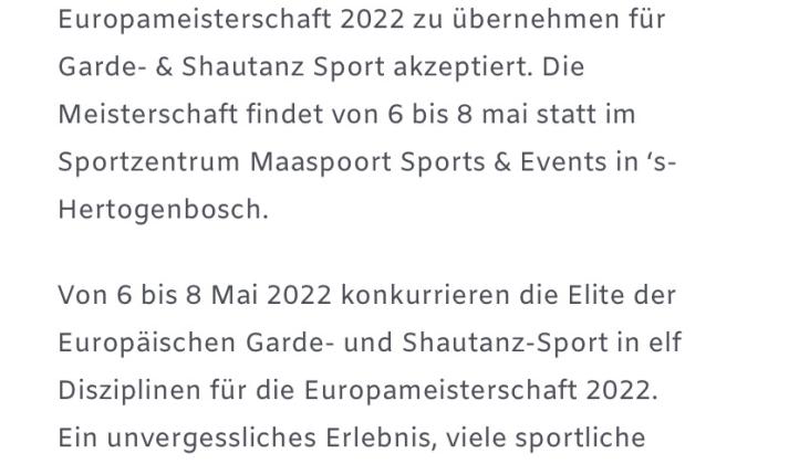 Qualifiziert für die Europameisterschaft 2022 am 08.05.2022 in den NIederlanden