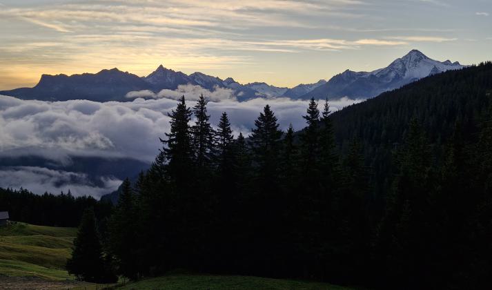 Sonnenaufgang am Freitag