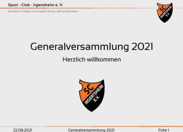 Generalversammlung 2021 Folien