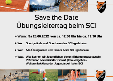 Übungsleitertag beim SCI
